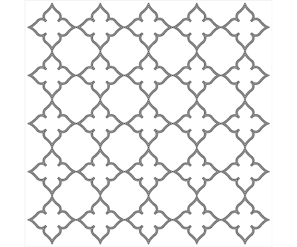 Quatrefoil Ceiling Moduling