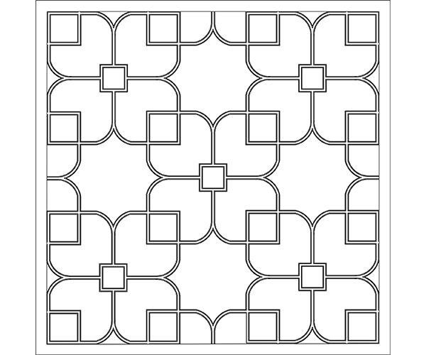 Quatrefoil Ceiling Moduling